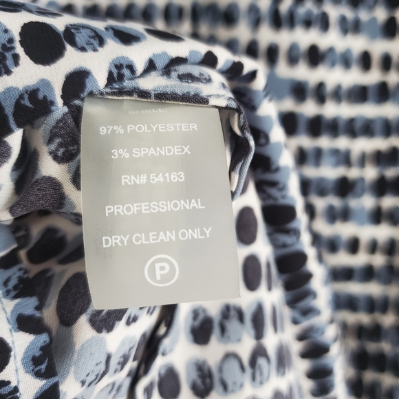 Calvin Klein Sleeveless Dot Patterned Blouse - Picture 4 of 7